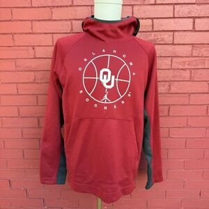 Jordan‎ Oklahoma Sooners Basketball Jumpman Hoodie Pullover Mens Medium Maroon